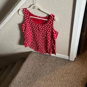 And tank top, red and white stars super cute